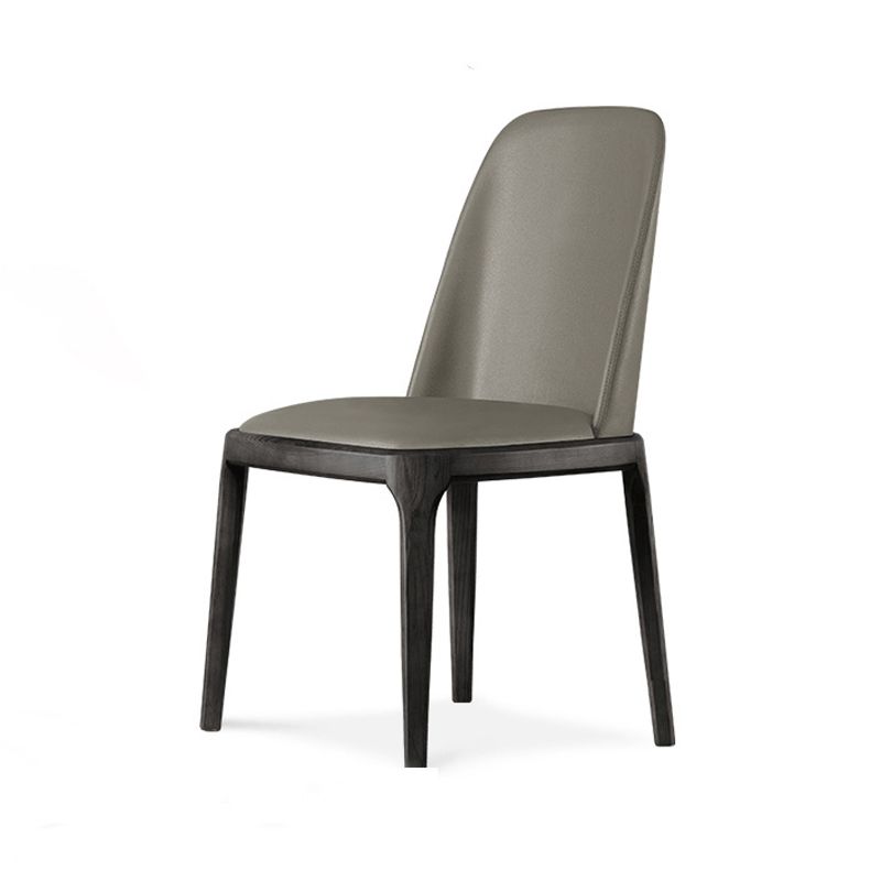Nordic Style Side Solid Dining Room Chair Leather Parsons Chair for Home Use Clearhalo ' kitchen&dining_furn' 'Dining Chairs' 'Dining Tables & Seating' 'dining_chair' 'furn' 'furn_dining_chair' 'Furniture' 'furniture_dining_chair' 'Kitchen & Dining Furniture' 'kitchen' 1200x1200_90561228-404e-4435-a837-4c94a68465a6
