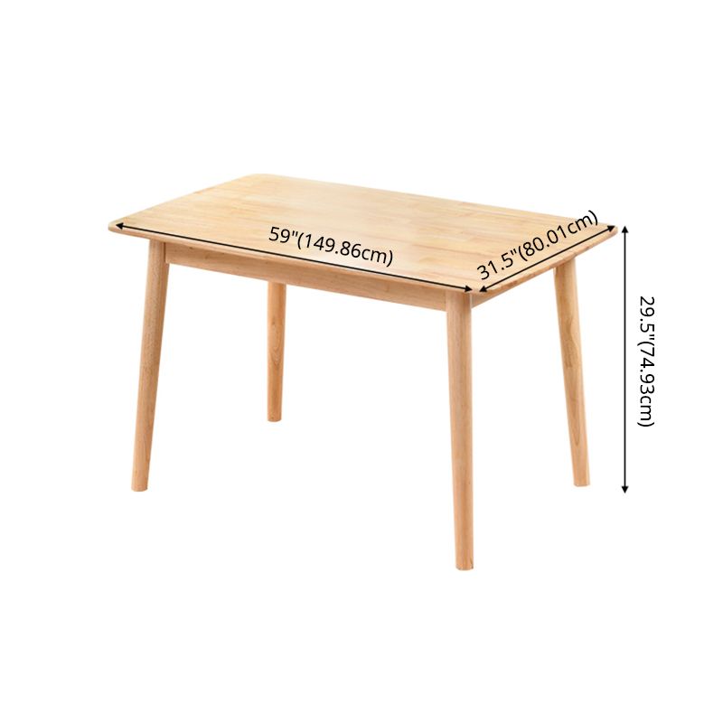 Contemporary Solid Wood Standard Dining Set Rectangle Kitchen Dining Set with 4 Legs Table Clearhalo 'Dining Room Sets' 'Dining Tables & Seating' 'dining_room_set' 'furn' 'furn_dining_room_set' 'Furniture' 'furniture_dining_room_set' 'Kitchen & Dining Furniture' 'kitchen&dining_furn' 'kitchen' 1200x1200_9058d89d-4180-45db-9c4f-a3950a721b70