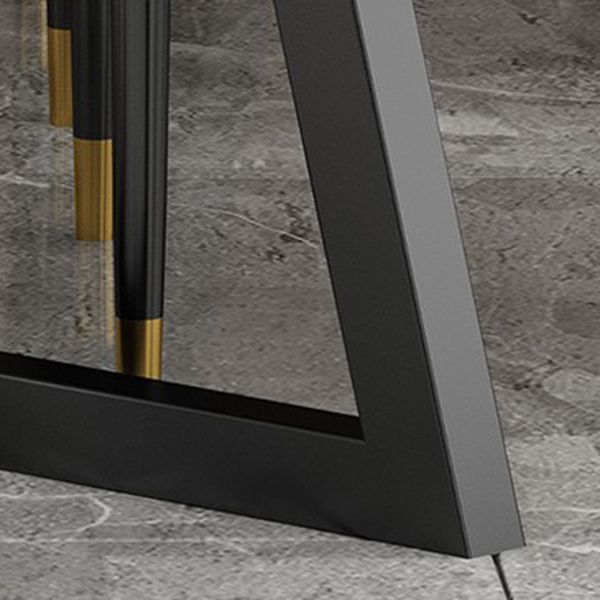 Set tavolo da pranzo moderno rettangolare Set dinette da 1/2/5/7 pezzi con piano in pietra sinterizzata bianca