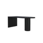 Irregular Shape Solid Wood Table for Restaurant Modern Island Table with Double Pedestal Clearhalo 'Dining Tables & Seating' 'Dining Tables' 'dining_table' 'furn' 'furn_dining_table' 'Furniture' 'furniture_dining_table' 'Kitchen & Dining Furniture' 'kitchen' 'kitchen_dining_table' 1200x1200_905a37fd-af4f-4491-bb26-61a95f5b0669