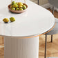 White Tone Dining Table Simplicity Double Pedestal Table for Dining Room Clearhalo ' dining_table' 'Dining Tables & Seating' 'Dining Tables' 'furn' 'furn_dining_table' 'Furniture' 'furniture_dining_table' 'Kitchen & Dining Furniture' 'kitchen&dining_furn' 'kitchen' 'kitchen_dining_table' 1200x1200_905ad3b7-6508-4bf9-8ef4-e63a61b03cb2