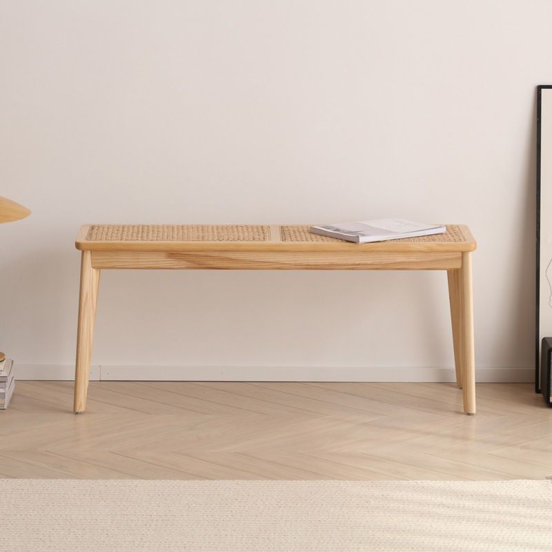 11.8 Inch Wide Tropical Bench Solid Wood Seating Bench with Legs Clearhalo 'Benches' 'Chairs & Seating' 'furn' 'furn_benches' 'Furniture' 'Living Room Furniture' 1200x1200_905af0e4-9434-486e-99b5-9023d71b0537