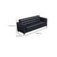 Square Arm Biscuit Back Sofa Industrial 1/3-seater Faux Leather Sofa