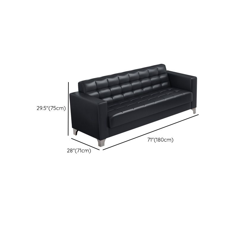 Canapé de dos biscuit carré industriel 1/3 plaignant canapé en cuir