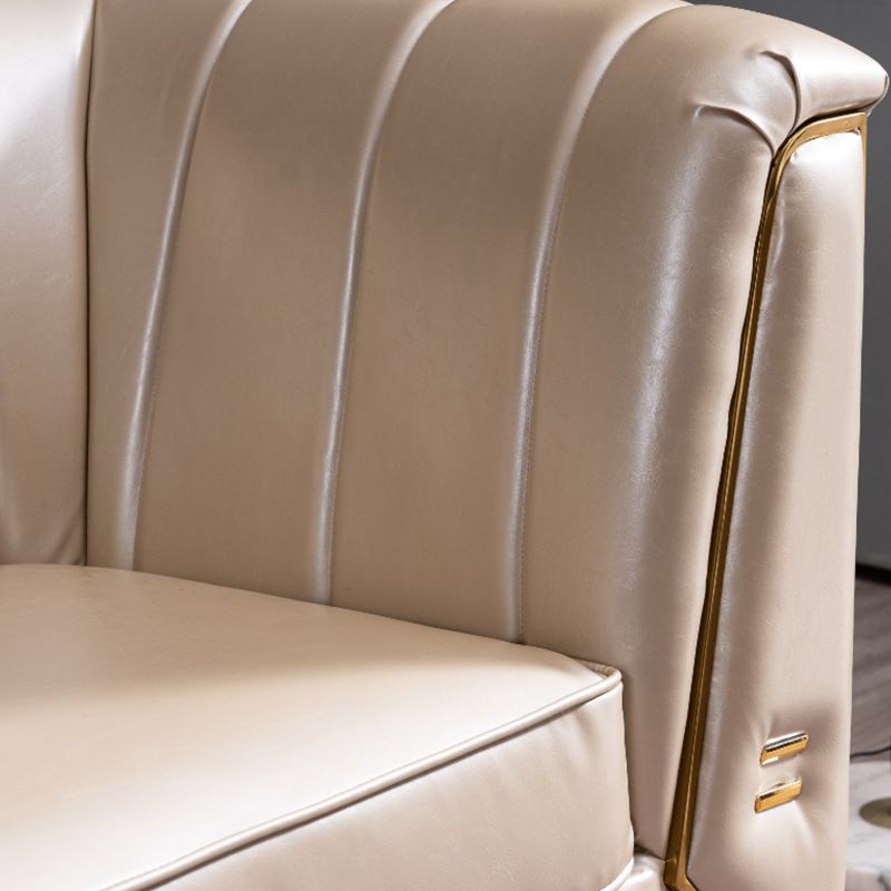 Sofá de almohada cosida contemporánea con brazo de esmoquin para apartamento