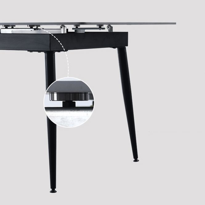 Kitchen Modern Sintered Stone Top Dinette Set with Removable Leaf Dining Room Furniture Clearhalo 'Dining Room Sets' 'Dining Tables & Seating' 'dining_room_set' 'furn' 'furn_dining_room_set' 'Furniture' 'furniture_dining_room_set' 'Kitchen & Dining Furniture' 'kitchen&dining_furn' 'kitchen' 1200x1200_905e05a7-daf8-4abe-b3a8-03ca9baba9b5