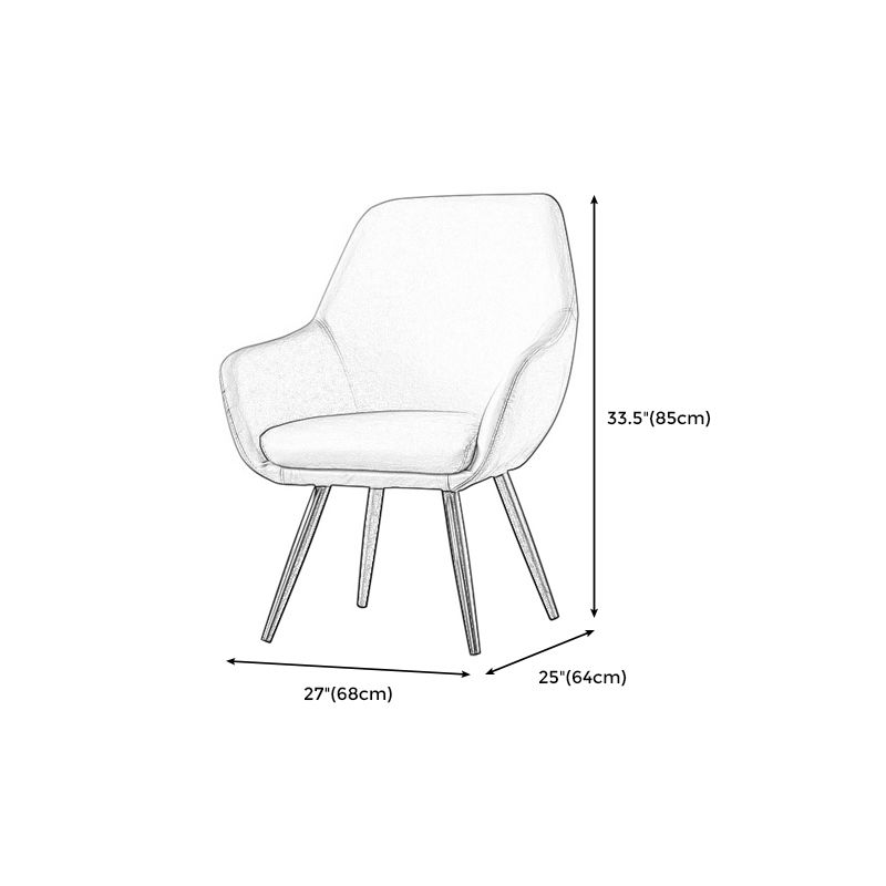 Arms Included Chair26.7" L X25.1"W X 33.4"H Basic Four Legs Chair Clearhalo 'Accent Chairs' 'accent_chairs' 'Chairs & Seating' 'furn' 'furn_accent_chairs' 'Furniture' 'furniture_accent_chairs' 'Living Room Furniture' 1200x1200_905e7ea8-81ce-4d45-8cae-6860c58ff287