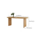 Modern massief hout ovaal Office Desk Home 29,5 inch High Writing Desk