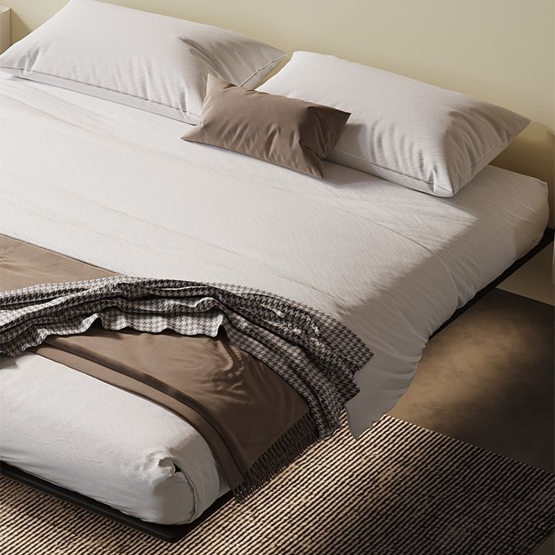 84.65 inch Wide Contemporary Platform Bed Frame Solid Wood Bed