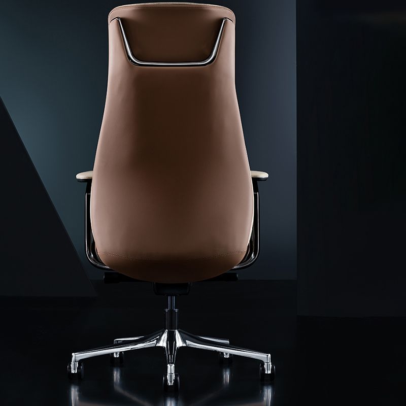 Contemporary Swivel Executive Chair Padded Arms Managers Chair for Office Clearhalo 'furn' 'furn_office_chair' 'Furniture' 'Office Chairs' 'Office Furniture' 'office_chair' 1200x1200_9060181d-5d20-4f55-b71f-48f3c2dadc07