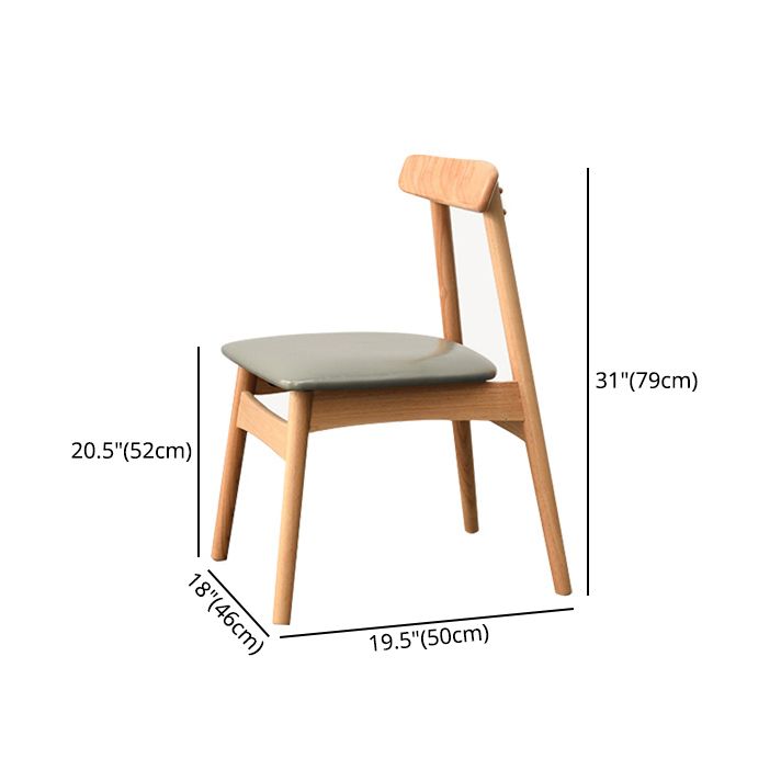Contemporary Wood Indoor Open Back Side Chair of 18'' Wide Dining Chair Clearhalo ' kitchen&dining_furn' 'Dining Chairs' 'Dining Tables & Seating' 'dining_chair' 'furn' 'furn_dining_chair' 'Furniture' 'furniture_dining_chair' 'Kitchen & Dining Furniture' 'kitchen' 1200x1200_9061a751-58f3-4836-815d-f11e489c880d