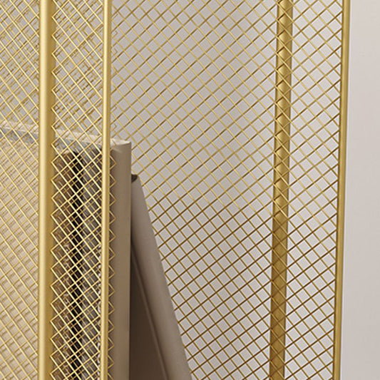 Metallglam -Betten Nachttisch offene Aufbewahrungsbeine enthalten Nachttischregale