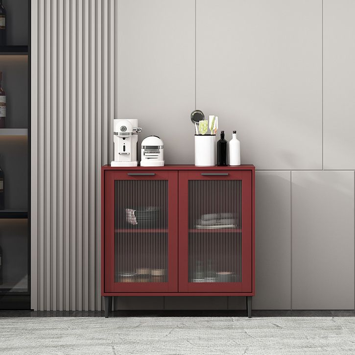 Glass Door Wood Sideboard Modern Server Cabinet with Storage for Living Room Clearhalo 'buffet_sideboard' 'Buffets & Sideboards' 'Furniture' 'furniture_buffet_sideboard' 'Kitchen & Dining Furniture' 1200x1200_9062d13a-908d-4dcb-9759-6a07ea416140