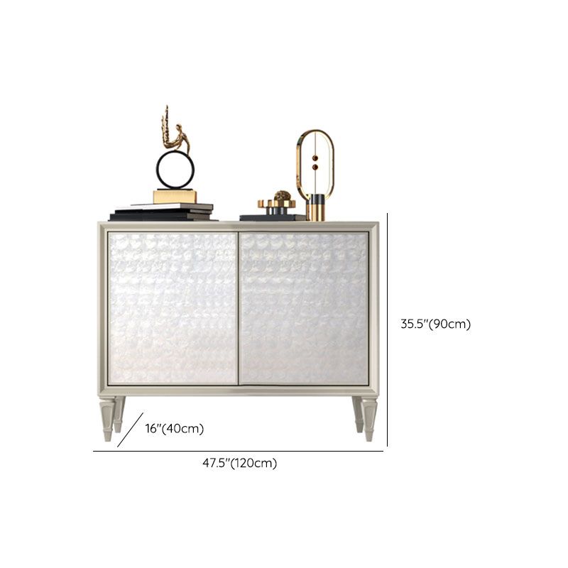 Stile moderno a buffet in legno ingegnerizzato per la sala da pranzo 35,4 pollici di altezza