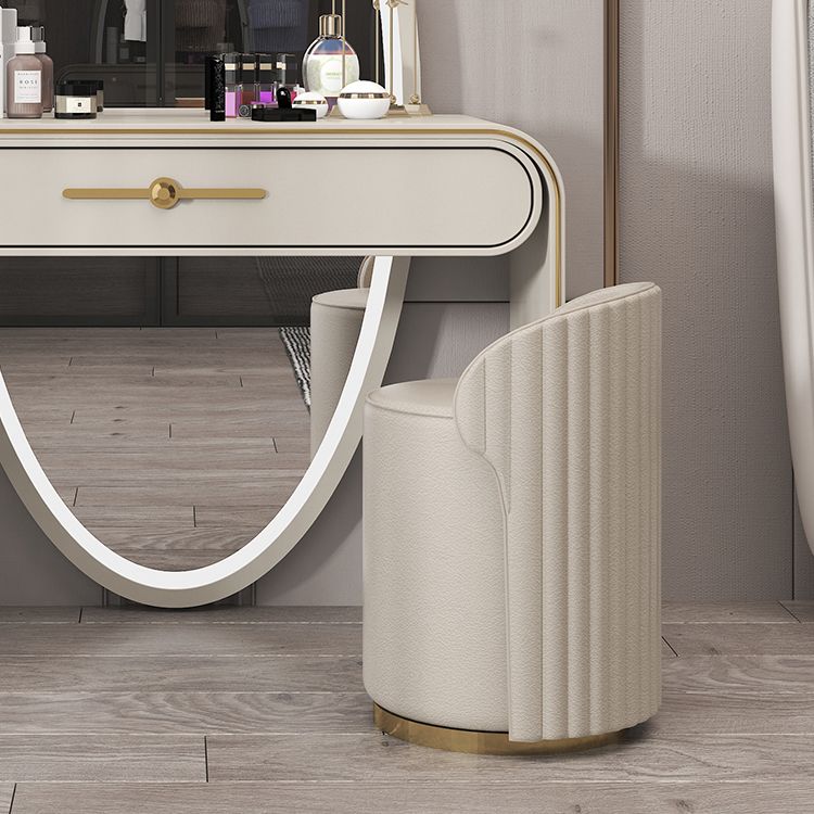 Magno de tocador de madera Juego de taburetes de tocador 1 cajón