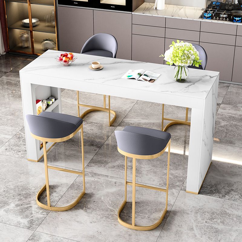 Modern Style Sintered Stone Table Dining Bar Counter Table for Kitchen Clearhalo 'Bar Furniture' 'Bar Tables' 'bar_tables' 'furn' 'furn_bar_tables' 'Furniture' 'furniture_bar_tables' 'Kitchen & Dining Furniture' 1200x1200_9063a5a4-acd7-4b66-9904-2b5408f6cadd