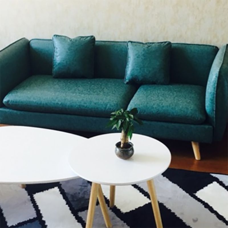 Tuxedo Arm Sofa Nordic 30.31" D x 25.2" H Faux Leather Seating Clearhalo 'furn' 'furn_sofas' 'Furniture' 'furniture_sofas' 'kitchen' 'kitchen_sofas' 'Living Room Furniture' 'Sofa' 'sofas' 1200x1200_9063e64a-8053-41af-b0ed-2831b3c38886