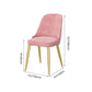 Modern Mental Solid Back Dining Side Chair Gold Kitchen Dining Side Chair Clearhalo ' kitchen&dining_furn' 'Dining Chairs' 'Dining Tables & Seating' 'dining_chair' 'furn' 'furn_dining_chair' 'Furniture' 'furniture_dining_chair' 'Kitchen & Dining Furniture' 'kitchen' 1200x1200_90640ee8-431c-4a43-a365-2a791adc08b9