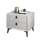 Faux Marble and Solid Wood Nightstand Contemporary Legs Included Bed Nightstand Drawers Clearhalo 'Bedroom Furniture' 'furn' 'furn_night_stand' 'Furniture' 'night_stand' 'Nightstands' 1200x1200_9065a258-4084-44d7-a6e3-1aec4965e6e4