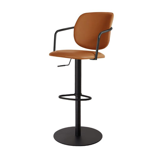 Sgabello da bar in pelle industriale sgabello da cornice regolabile per Bristol