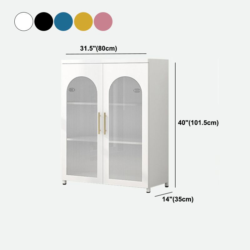 Contemporary Metal Standard Bookcase Closed Back Vertical Bookcase with Glass Door Clearhalo 'Bookcases' 'furn' 'furn_bookcases' 'Furniture' 'furniture_bookcases' 'Office Furniture' 1200x1200_906871aa-cc42-47c4-97a2-0555ac80200b