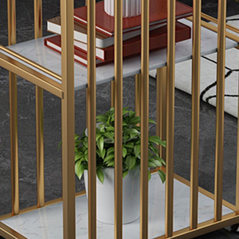 Artificial Marble Cocktail Bar Table 42-inch Height Gold Base Pub Table Clearhalo 'Bar Furniture' 'Bar Tables' 'bar_tables' 'furn' 'furn_bar_tables' 'Furniture' 'Kitchen & Dining Furniture' 1200x1200_9068c0d1-2f67-4165-afb0-2b1a0eda8e8b