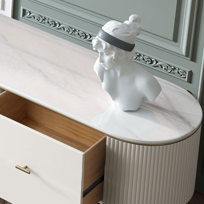 Console televisiva contemporanea supporto TV in legno con cassetti per soggiorno