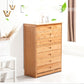 Modern Bamboo Storage Chest Dresser Bedroom Storage Chest with Drawers