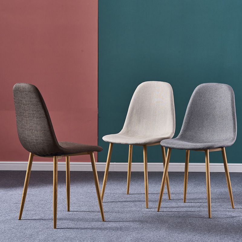 Glam Style Metal Side Chair Matte Finish Dining Chair for Dinning Room Clearhalo ' kitchen&dining_furn' 'Dining Chairs' 'Dining Tables & Seating' 'dining_chair' 'Furniture' 'furniture_dining_chair' 'Kitchen & Dining Furniture' 'kitchen' 1200x1200_906a10f5-df93-45d0-bba1-1c5f60ca2211