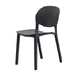 Nordic Backrest Stackable Chair with Acrylic Legs for Dining Room
