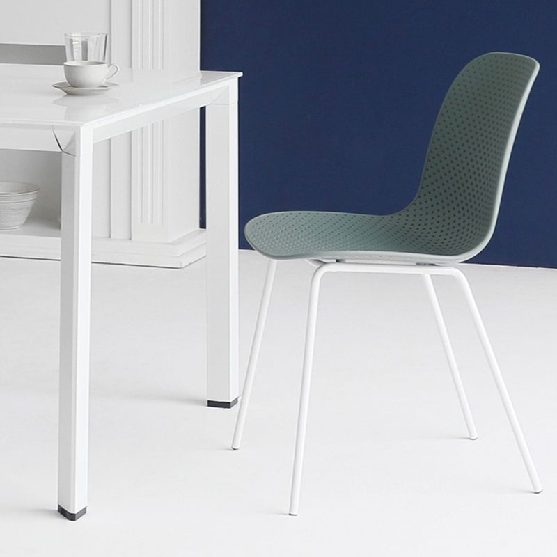 Industrial Style Metal Chair Dining Armless Chairs for Kitchen Clearhalo 'Dining Chairs' 'Dining Tables & Seating' 'dining_chair' 'furn' 'furn_dining_chair' 'Furniture' 'furniture_dining_chair' 'Kitchen & Dining Furniture' 1200x1200_906cbe7c-3e51-45df-8072-fba0502bfba6