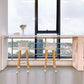 White Table and Stool Set 1/2/3 Pieces Modern Bar Table and Stools Clearhalo 'Bar Furniture' 'furn' 'furn_home_bar_bar_sets' 'Furniture' 'Home Bars & Bar Sets' 'home_bar_bar_sets' 'Kitchen & Dining Furniture' 1200x1200_906d6b4e-8d8b-4493-bc58-e59f2c584430