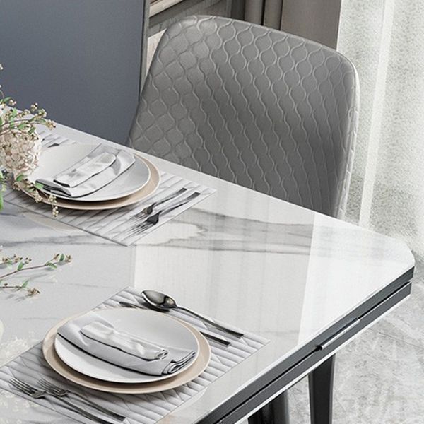 Industrial Style Dining Table Sintered Stone Drop-Leaf Table with 4 Legs Clearhalo ' dining_table' 'Dining Tables & Seating' 'Dining Tables' 'furn' 'furn_dining_table' 'Furniture' 'furniture_dining_table' 'Kitchen & Dining Furniture' 'kitchen&dining_furn' 'kitchen' 'kitchen_dining_table' 1200x1200_906d901b-025f-4eec-bda1-8f5d9c0abac4