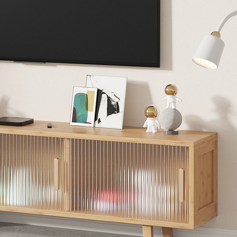 Moderne tv-mediastandaard met gesloten opslag 12" W tv-standaardconsole met kasten
