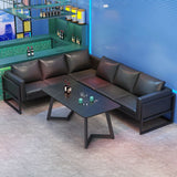 Industrial Sintered Stone Dinner Room Kitchen Table Rectangle Table with Metal Base Clearhalo ' dining_table' 'Dining Tables & Seating' 'Dining Tables' 'furn' 'furn_dining_table' 'Furniture' 'furniture_dining_table' 'Kitchen & Dining Furniture' 'kitchen&dining_furn' 'kitchen' 'kitchen_dining_table' 1200x1200_906e9c39-d26b-4807-9239-720ce474ef16