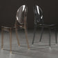 Chaise de salle à manger ouverte moderne en acrylique pour salle à manger pour salle à manger