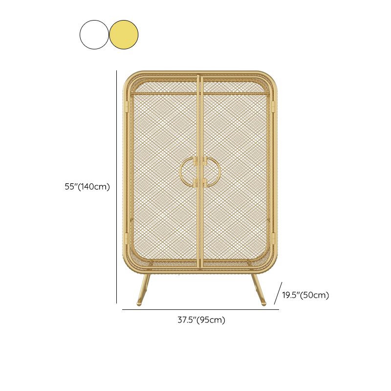 Noordse ijzeren rooster Garderobe Lange hangende opberg metalen opbergkast