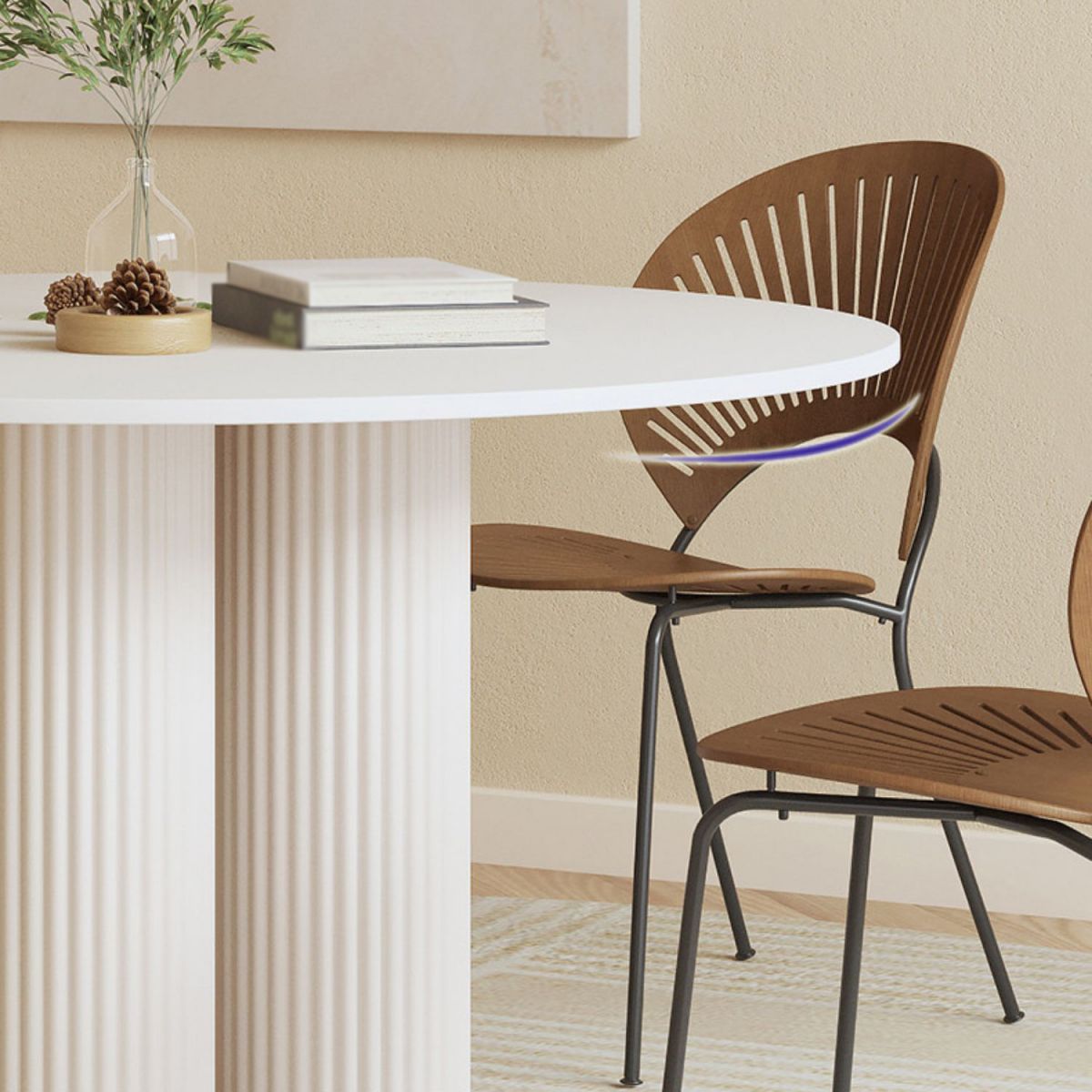 Modern 1/2/5 Pieces Dining Set Round Stone Dining Table for Dining Room Clearhalo 'Dining Room Sets' 'Dining Tables & Seating' 'dining_room_set' 'furn' 'furn_dining_room_set' 'Furniture' 'furniture_dining_room_set' 'Kitchen & Dining Furniture' 1200x1200_907130ce-f7e5-4711-b3c4-12bddde0a4c1