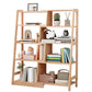 Wooden Ladder Bookshelf Modern Style Open Back Bookcase for Home Office
