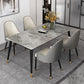 Gray Sintered Stone Dining Table Traditional Luxury Dining Table with 4 Legs Clearhalo 'Dining Tables & Seating' 'Dining Tables' 'dining_table' 'furn' 'furn_dining_table' 'Furniture' 'Kitchen & Dining Furniture' 1200x1200_907394c1-5442-4a1e-8bd9-a22a7ba14817