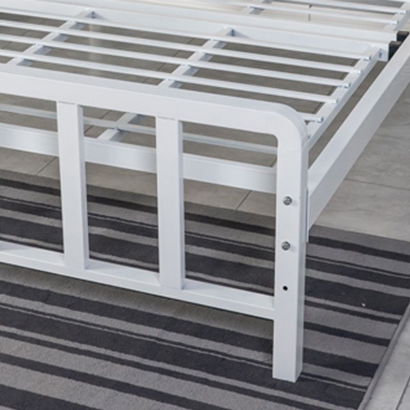 Cama de listones 36.61 "H Altura ajustable con cabecera tapizada de marco abierto