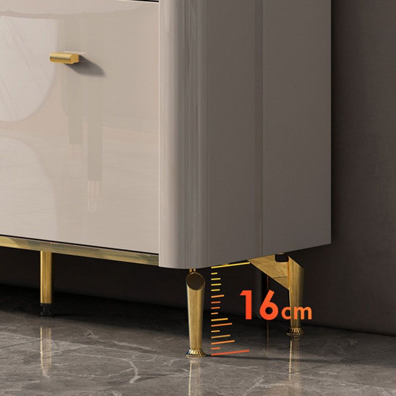 Stone Glam Chest Slaapkamer opbergkist in wit met laden