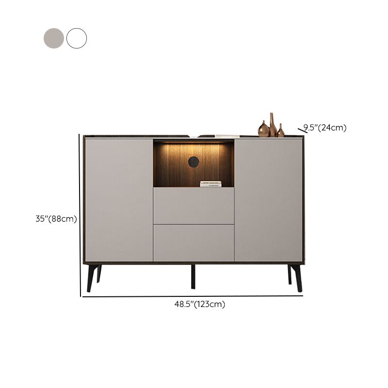 Contemporary Faux Wood TV Stand 2 Drawers and 2 Doors TV Cabinet Clearhalo 'furn' 'furn_tv_stands_entertainment_centers' 'Furniture' 'Living Room Furniture' 'TV Stands & Entertainment Centers' 'TV Stands & Media Storage Furniture' 'tv_stands_entertainment_centers' 1200x1200_907777e8-ec05-4088-9526-c2ff5d9104cb