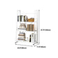 Modern Style Bookcase Metal Frame Open Back Bookshelf for Home Office