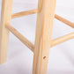 Sgabello da bar per la casa in legno senza schiena senza braccio moderno con sedile in legno e pedale