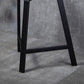 Industrial Low Back Counter Stool Metal Counter Height Stools for Home Use