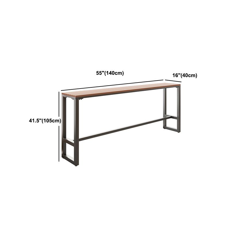 Set tavolo da bar in stile moderno Tavolo da bar rettangolare da 1/2/5 pezzi con sgabelli alti