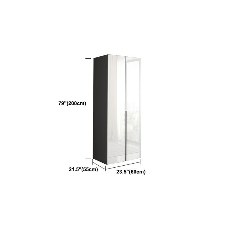 Modern Manufactured Wood Storage Cabinet High Gloss White Cabinet Clearhalo 'Armoires & Wardrobes' 'armoires_wardrobes' 'Bedroom Furniture' 'furn' 'furn_armoires_wardrobes' 'Furniture' 1200x1200_90808471-159c-48a7-ac95-023d726b3bae