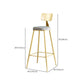 Metal Low Back Dining Stools Glam Armless Bar Stools with Gold Metal Base Clearhalo 'Bar Furniture' 'Bar Stools' 'bar_stools' 'furn' 'furn_bar_stools' 'Furniture' 'Kitchen & Dining Furniture' 1200x1200_9080e4be-fba8-4eb9-903a-7550bf9229fe