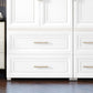 Contemporary White Storage Cabinet Bedroom Plastic Cabinet with Drawers Clearhalo 'Armoires & Wardrobes' 'armoires_wardrobes' 'Bedroom Furniture' 'furn' 'furn_armoires_wardrobes' 'Furniture' 1200x1200_9081b052-7ecd-4244-bf05-592b6053d67f
